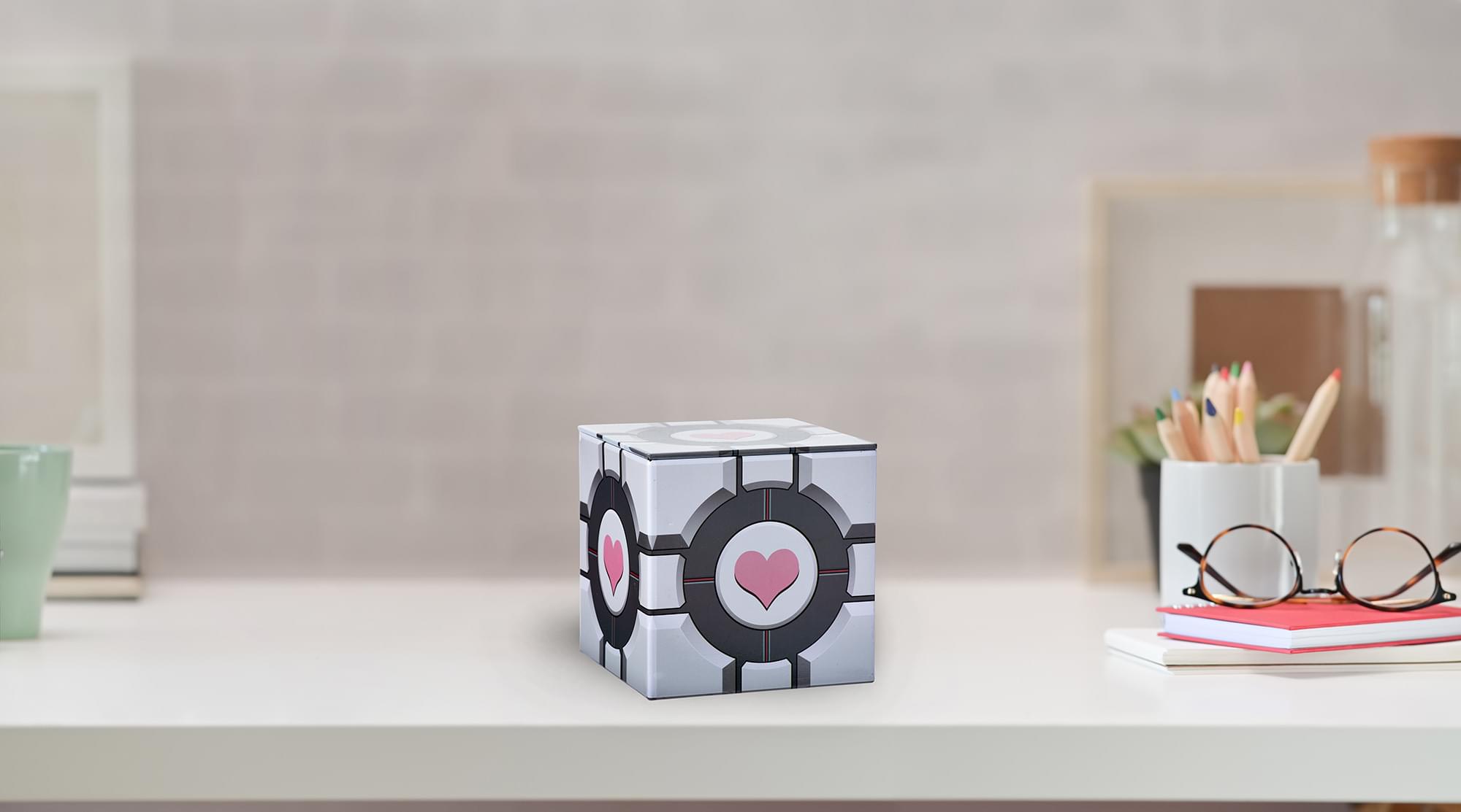 Portal Companion Cube 4 x4 Inch Tin Storage Box picture
