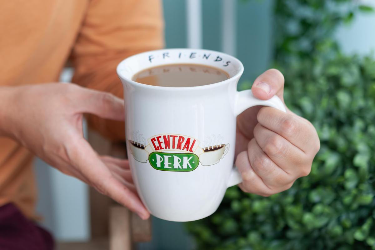 Friends Central Perk Ceramic 16oz White Wide Rim Ceramic Mug picture