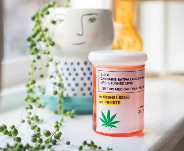 Prescription Marijuana 3 Ounce Stash Jar picture