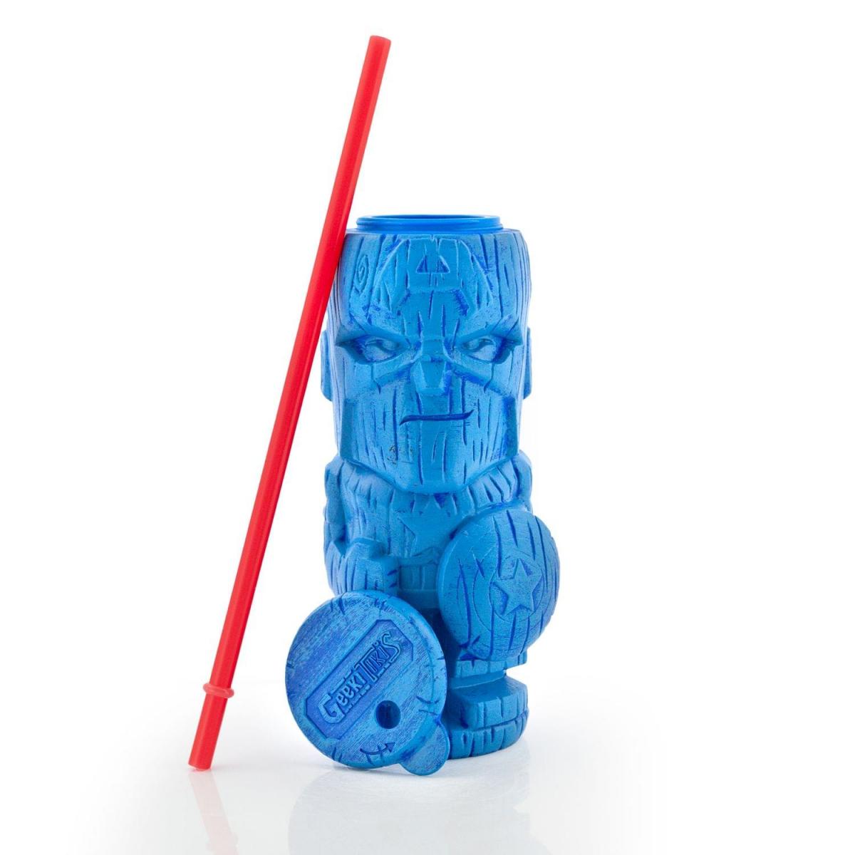 Marvel Captain America 19oz Plastic Geeki Tikis Tumbler picture