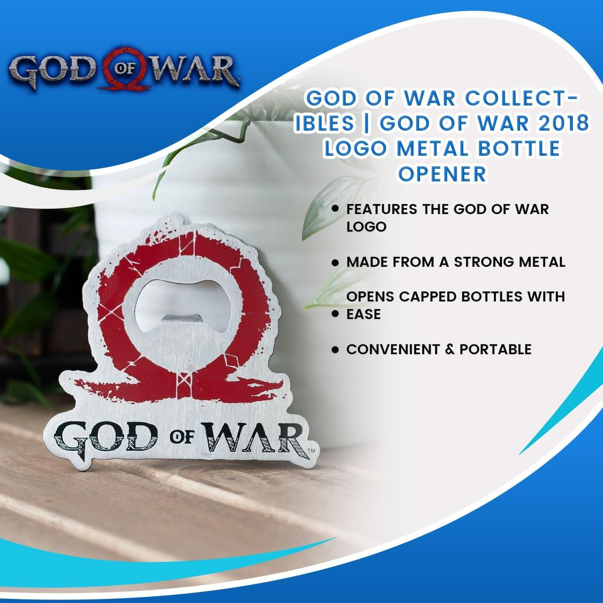 God of War (2018) Logo Metal Bottle Opener picture