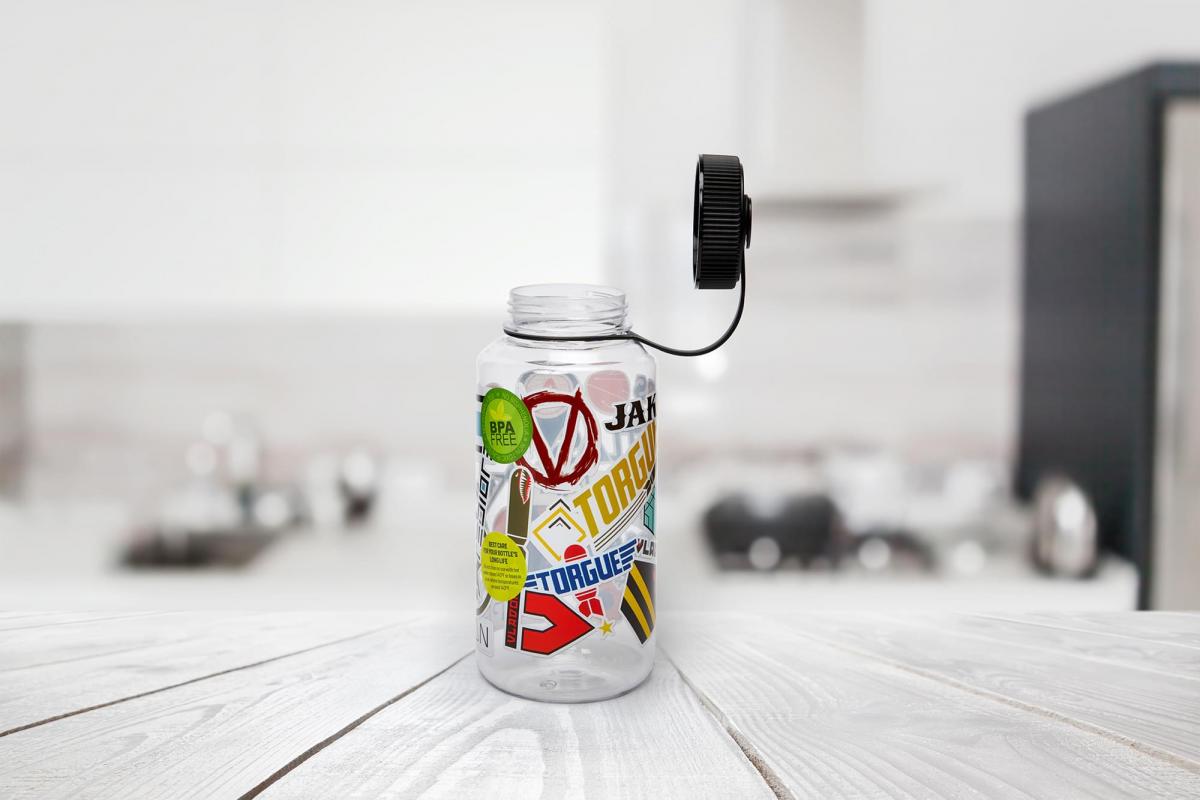 Borderlands Manufacturer Logos 32oz Plastic Water Bottle picture