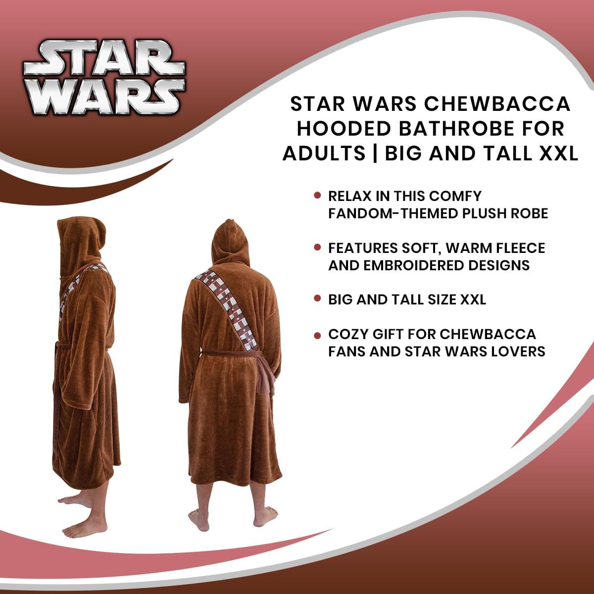 Star Wars Chewbacca Adult Costume Bathrobe XXL picture