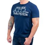 Grey's Anatomy "You Are My Person" Adult Navy T-Shirt - LG