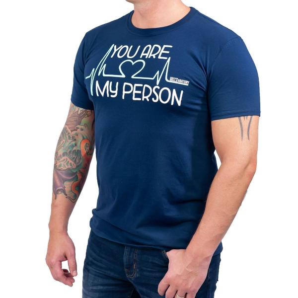 Grey's Anatomy "You Are My Person" Adult Navy T-Shirt - LG picture