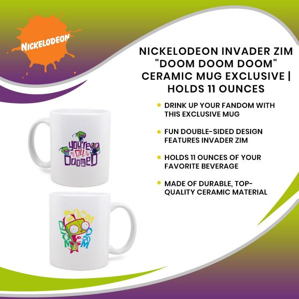Nickelodeon Invader Zim Doom 11 Ounce Ceramic Mug picture