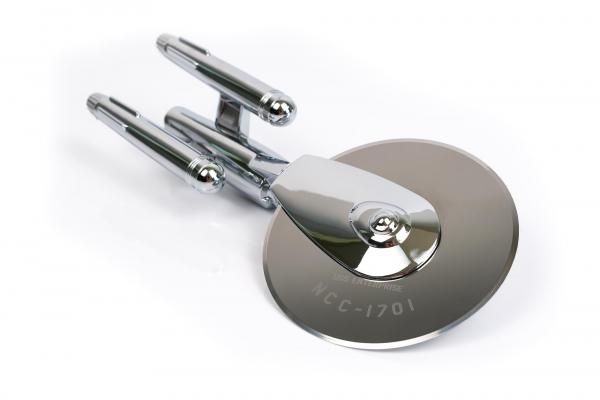 Star Trek TOS Stainless Steel USS Enterprise Pizza Cutter picture
