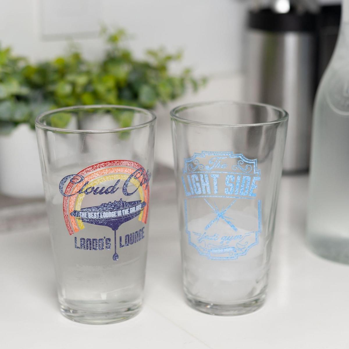 Star Wars Cloud Club & Yoda's Gym Pint Glass Set picture