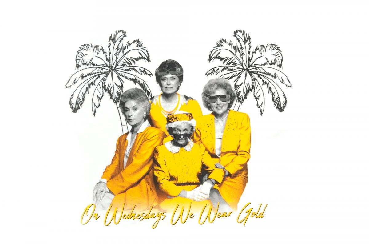 Golden Girls Gold Wednesday Mens White T-Shirt | LG picture