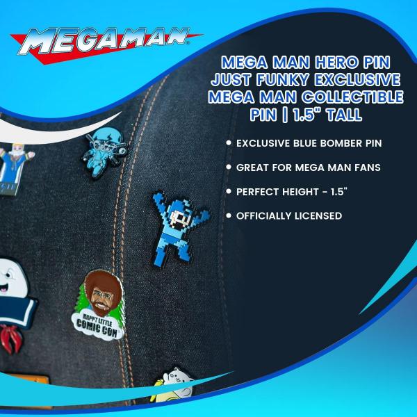 Mega Man Exclusive 8-Bit Mega Man Enamel Collector Pin picture