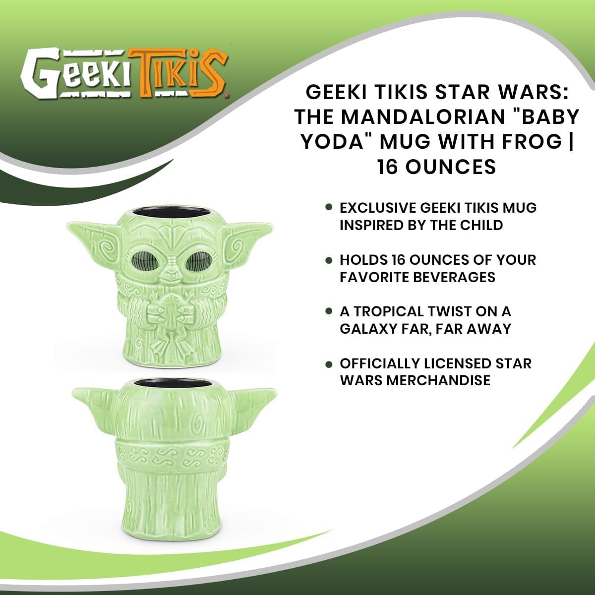 Star Wars The Mandalorian Child w/ Frog 16oz Geeki Tiki Mug picture