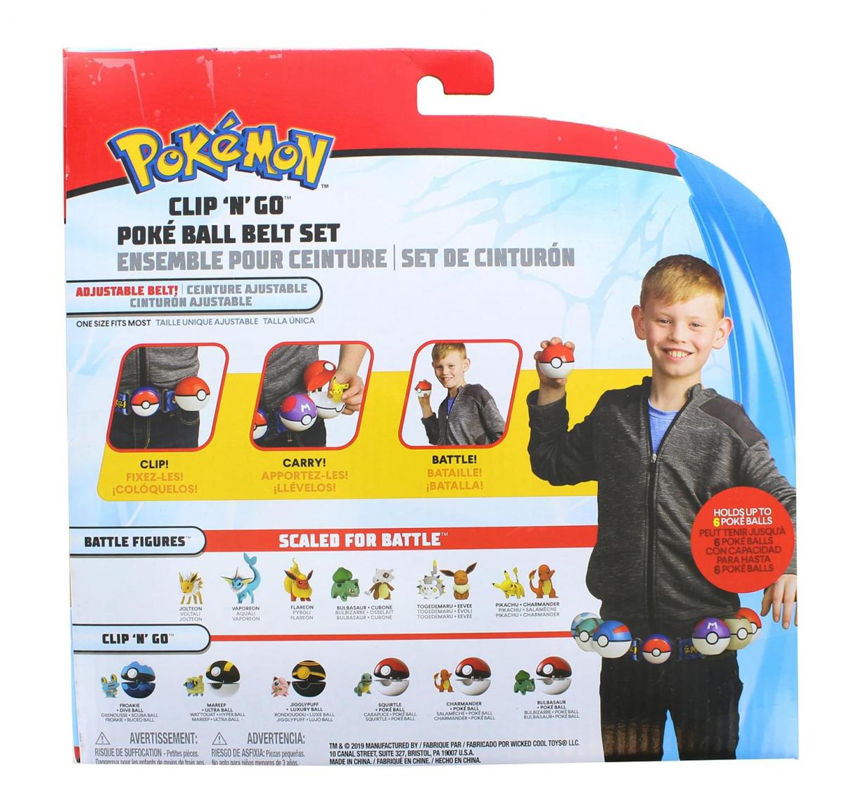 Pokemon Clip N Go Belt Set | Pikachu w/ Great & Repeat Ball picture