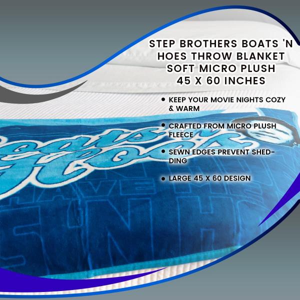 Step Brothers Boats 'n Hoes 45 x 60 Inch Throw Blanket picture