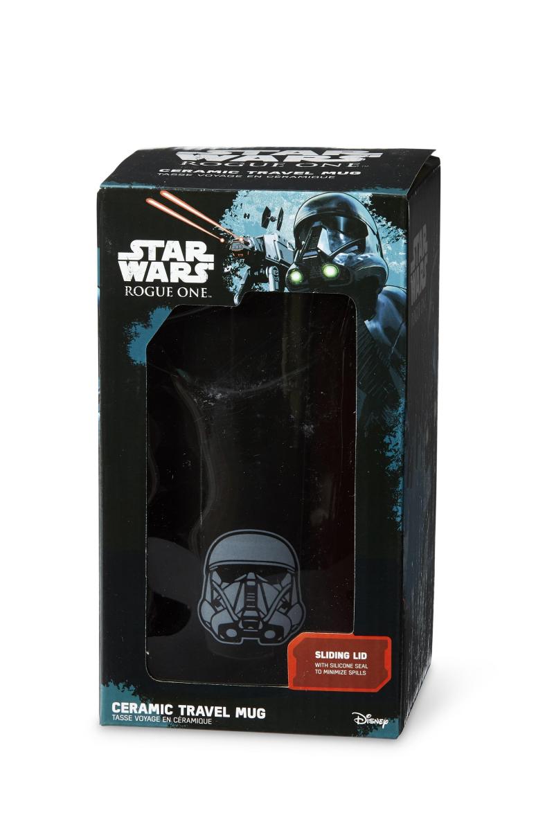 Star Wars Rogue One Death Trooper Ceramic Travel Mug w/ Lid picture