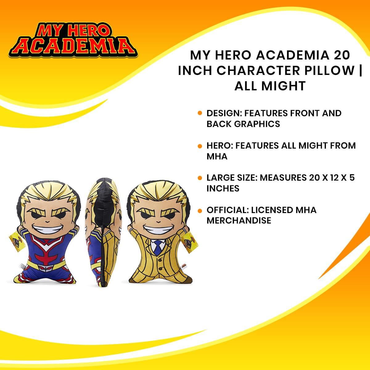 My Hero Academia 20 Inch Character Pillow | All Might picture