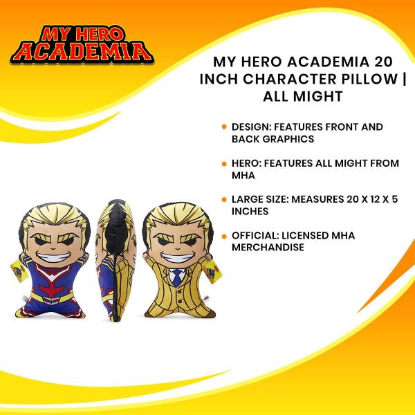 My Hero Academia 20 Inch Character Pillow | All Might picture