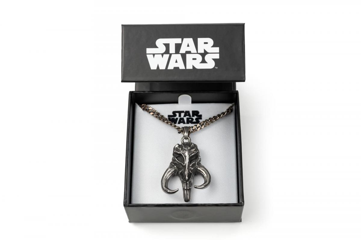 Star Wars Mandalorian Mythosaur Skull Pendant Necklace picture