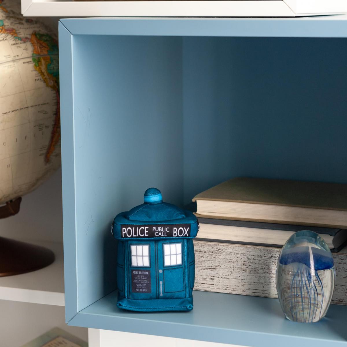 Doctor Who Plush TARDIS & 13th Doctor Enamel Collector Pin picture