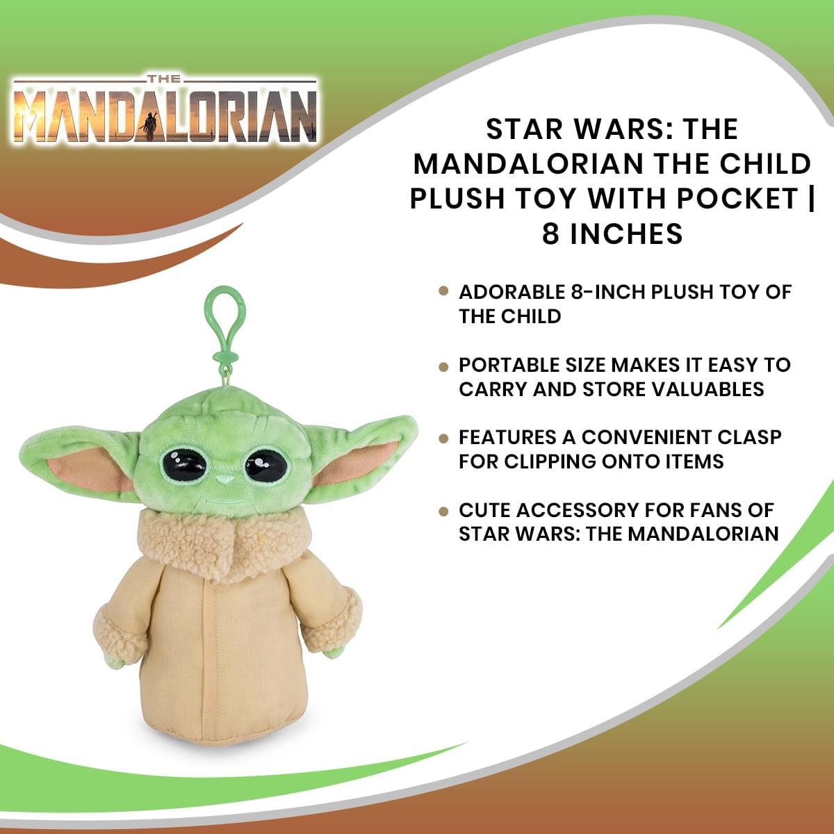 Star Wars The Mandalorian The Child 8" Plush with Pocket picture
