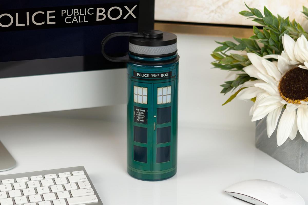 Doctor Who 13th Doctor TARDIS Stainless Steel Water Bottle picture