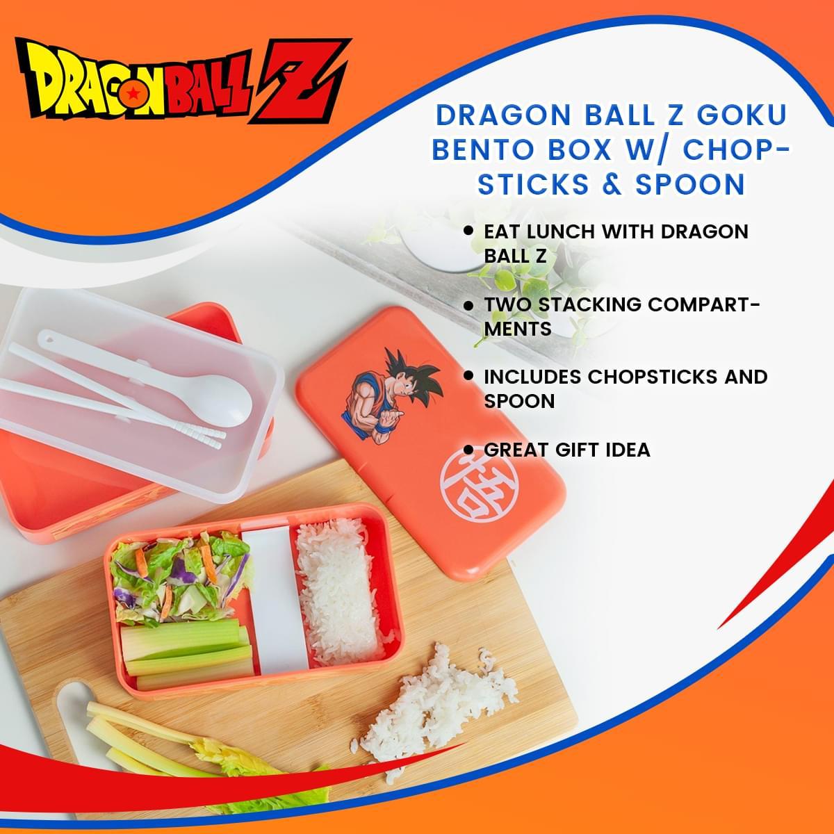 Dragon Ball Z Goku Bento Box w/ Chopsticks & Spoon picture
