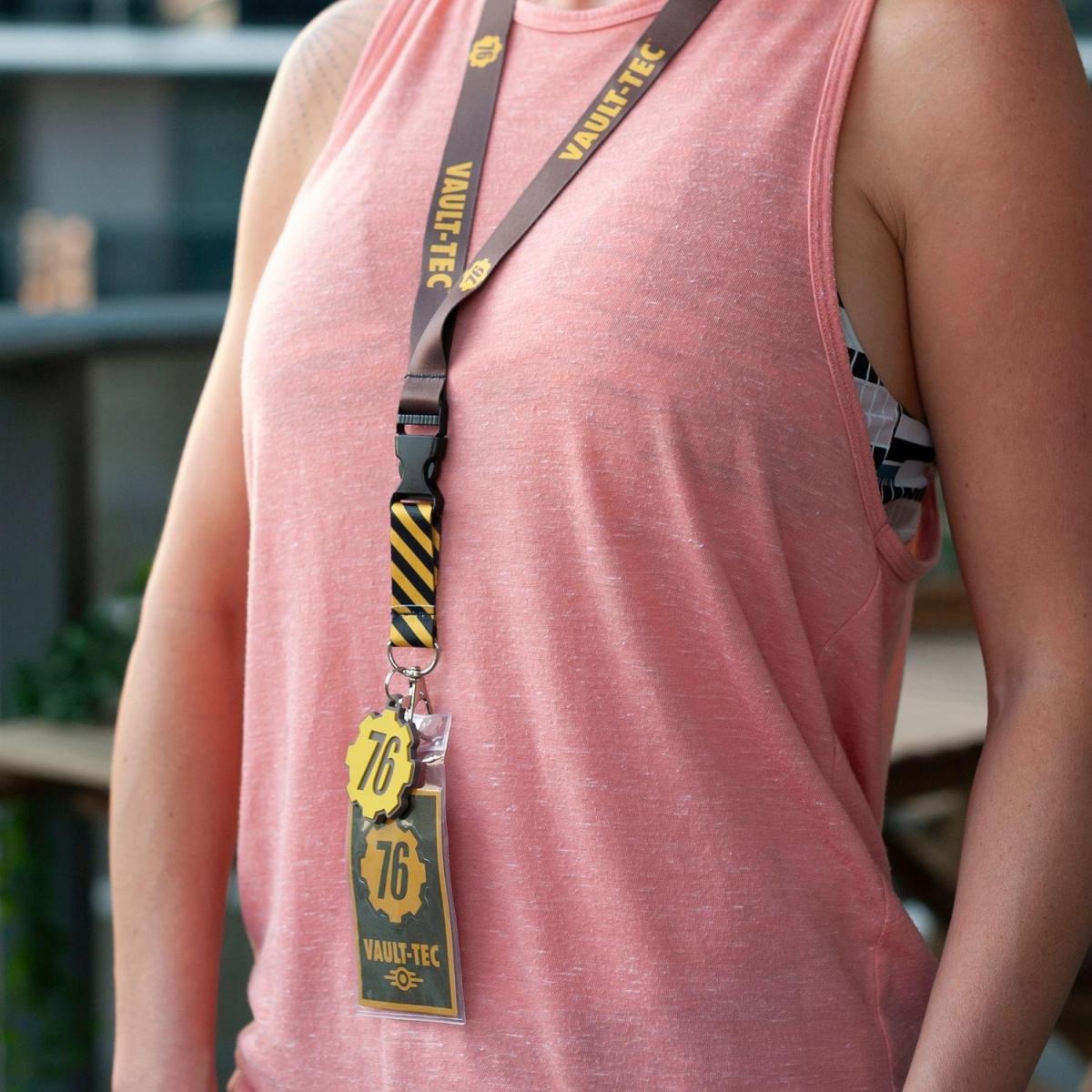 Fallout 76 Vault-Tec Lanyard w/ Charm picture
