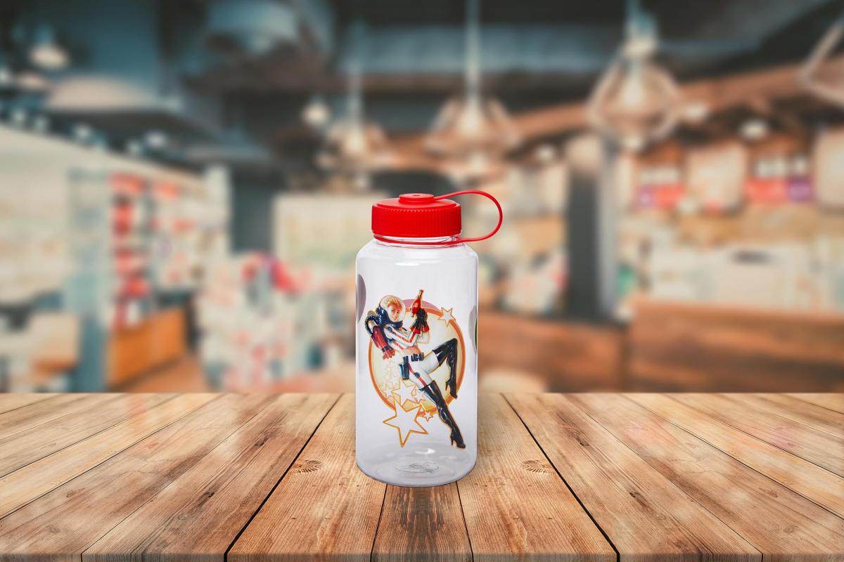 Fallout Nuka Cola 34oz Water Bottle w/ Molded Ice Cubes picture