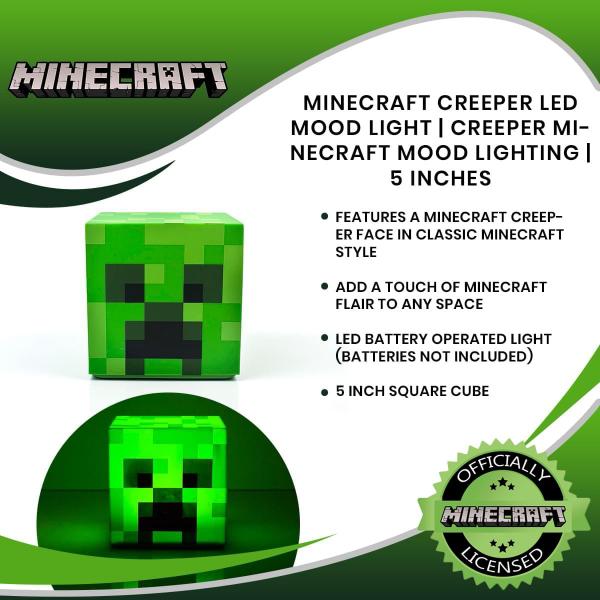 Minecraft Creeper 5 Inch LED Mood Light Cube picture