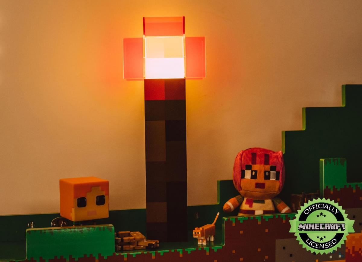 Minecraft Redstone Torch 12.6 Inch LED Lamp picture