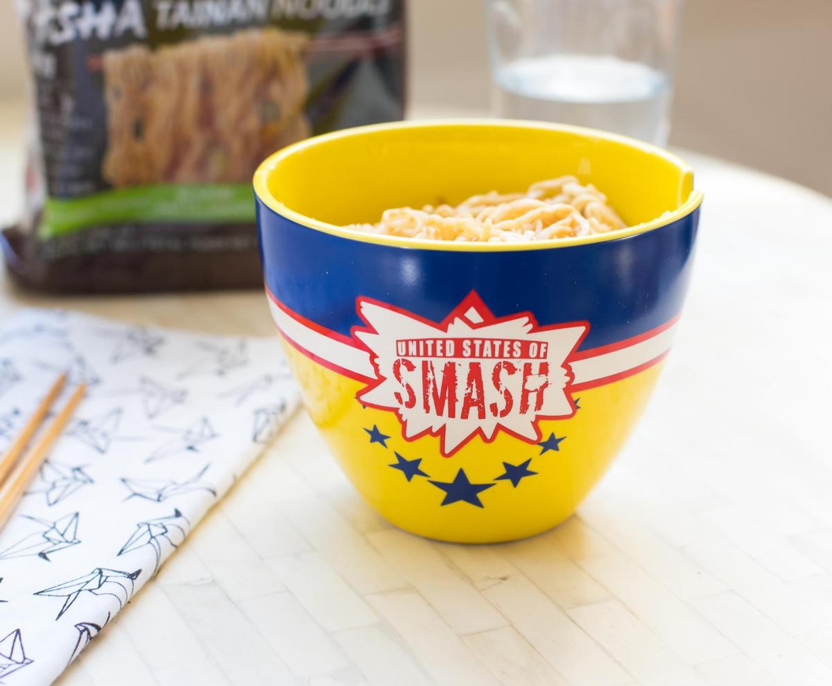 My Hero Academia All Might Dinnerware Set | 16-Ounce Ramen Bowl and Chopsticks picture
