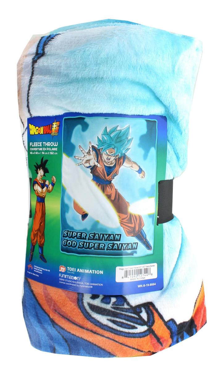 Dragon Ball Z Goku Super Saiyan Blue Fleece Throw Blanket picture