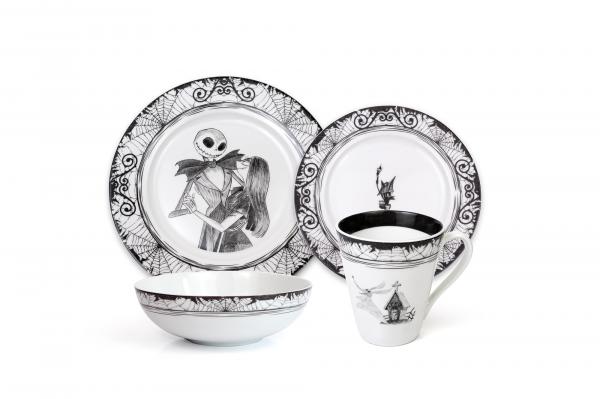 Nightmare Before Christmas 16 Piece Ceramic Dinnerware Set picture