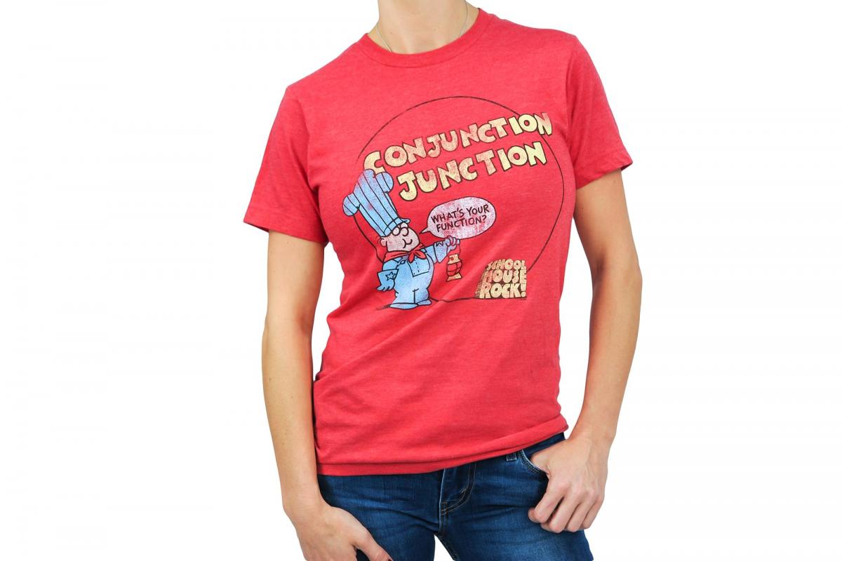 Schoolhouse Rock Conjunction Junction Adult T-Shirt | LG picture
