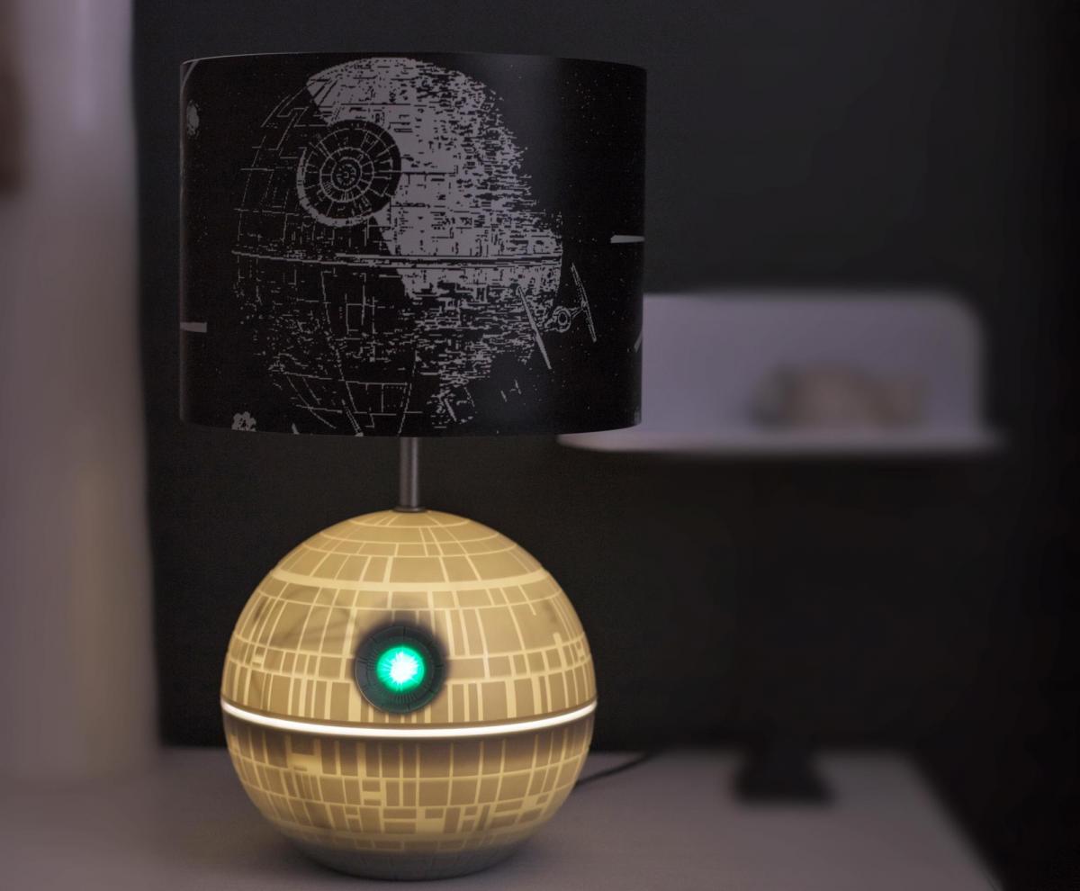Star Wars 3D Death Star LED Desk Lamp w/ Printed Shade picture