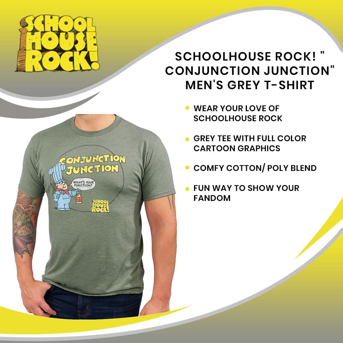 Schoolhouse Rock! Conjunction Junction Men's T-Shirt - M picture