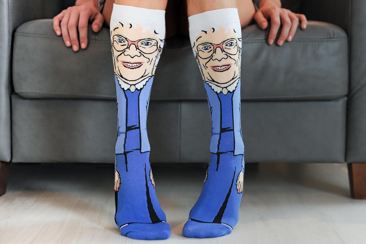 Golden Girls All-Over Graphic Adult Crew Socks | Sophia picture