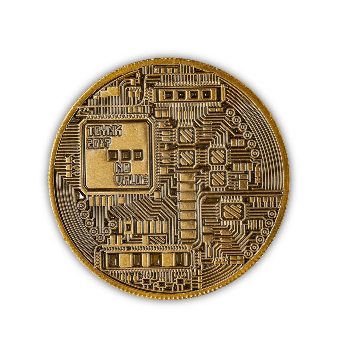 Bitcoin Bronze Plated Commemorative Collector's Coin picture