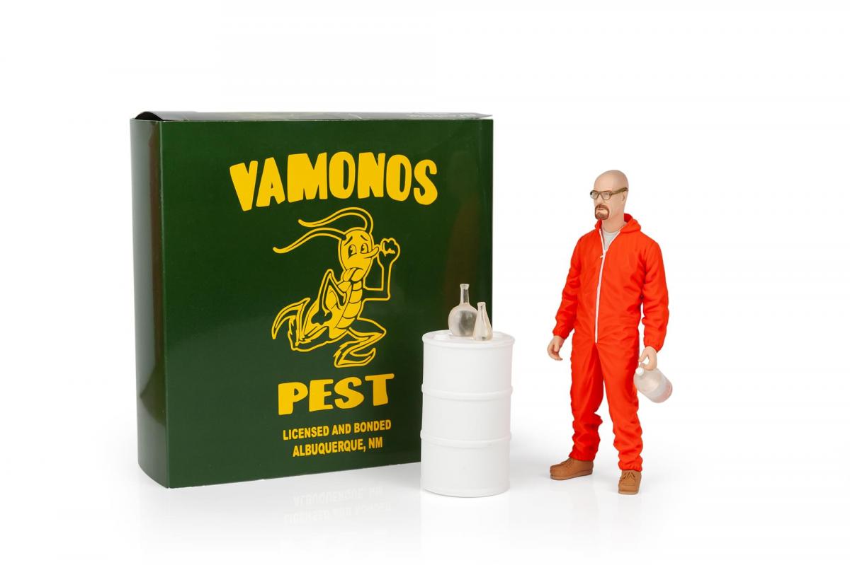 Breaking Bad 6" Walter White In Orange Haz-Mat Suit Exclusiv picture