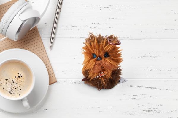 Star Wars Chewbacca 4" Talking Plush Clip On picture