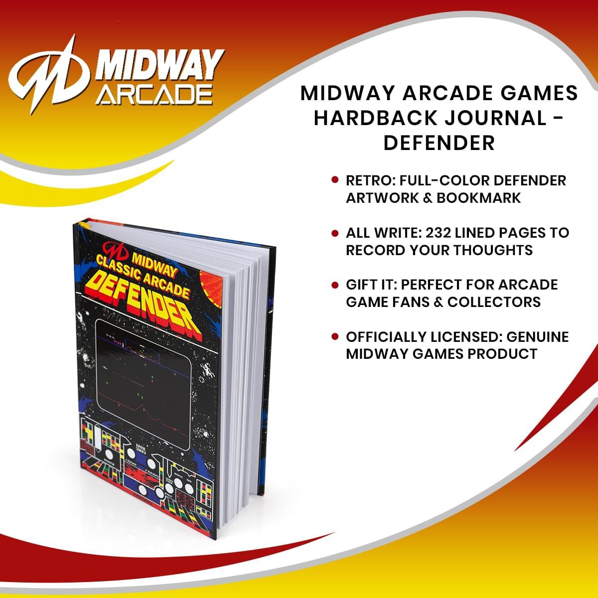 Midway Arcade Games Hardback Journal - Defender picture