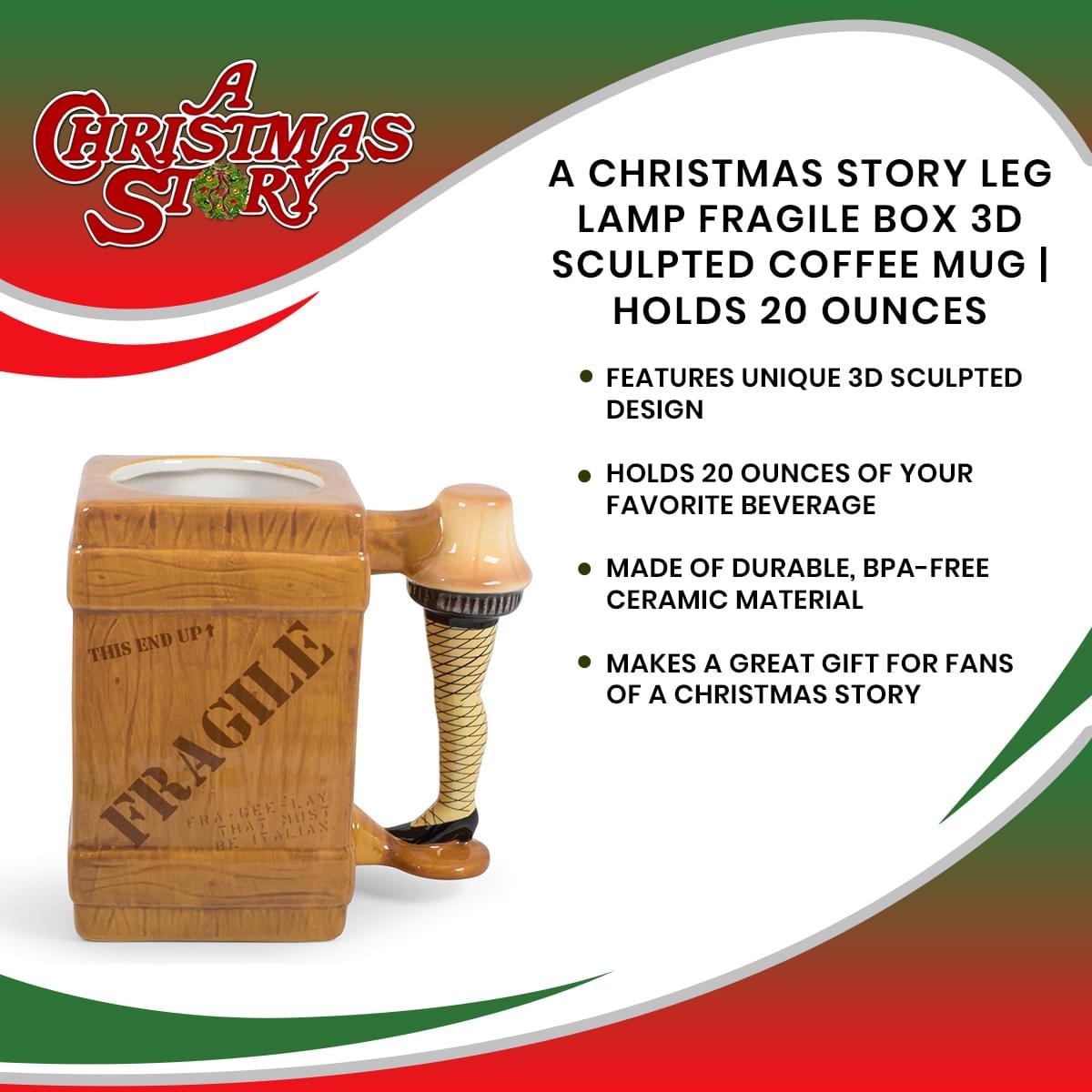 Christmas Story Leg Lamp 3D Ceramic Sculpted Mug picture