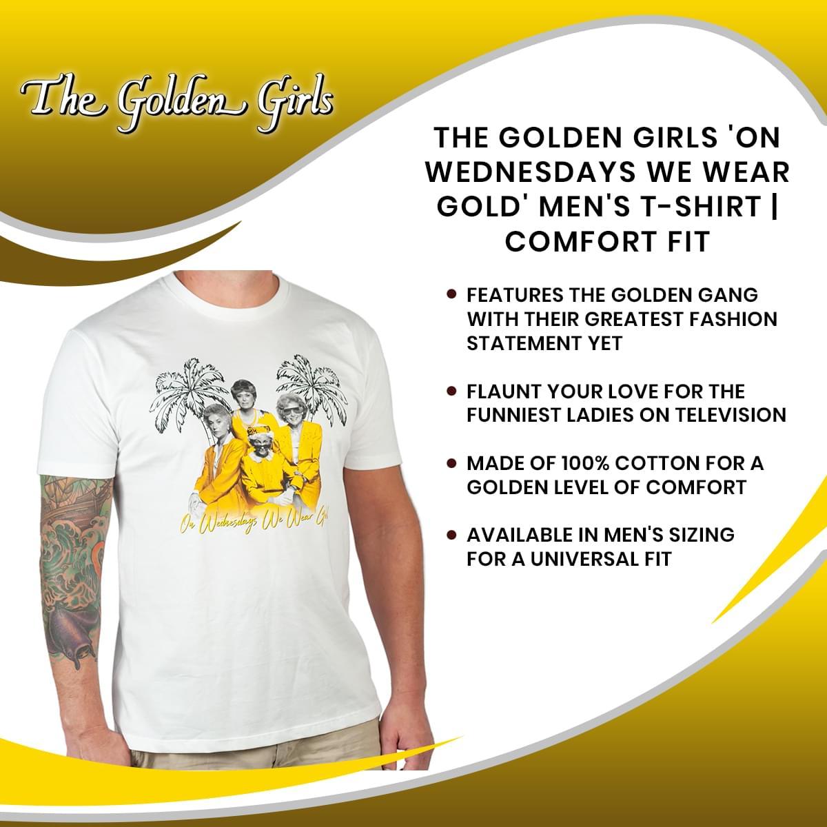 Golden Girls Gold Wednesday Mens White T-Shirt | LG picture