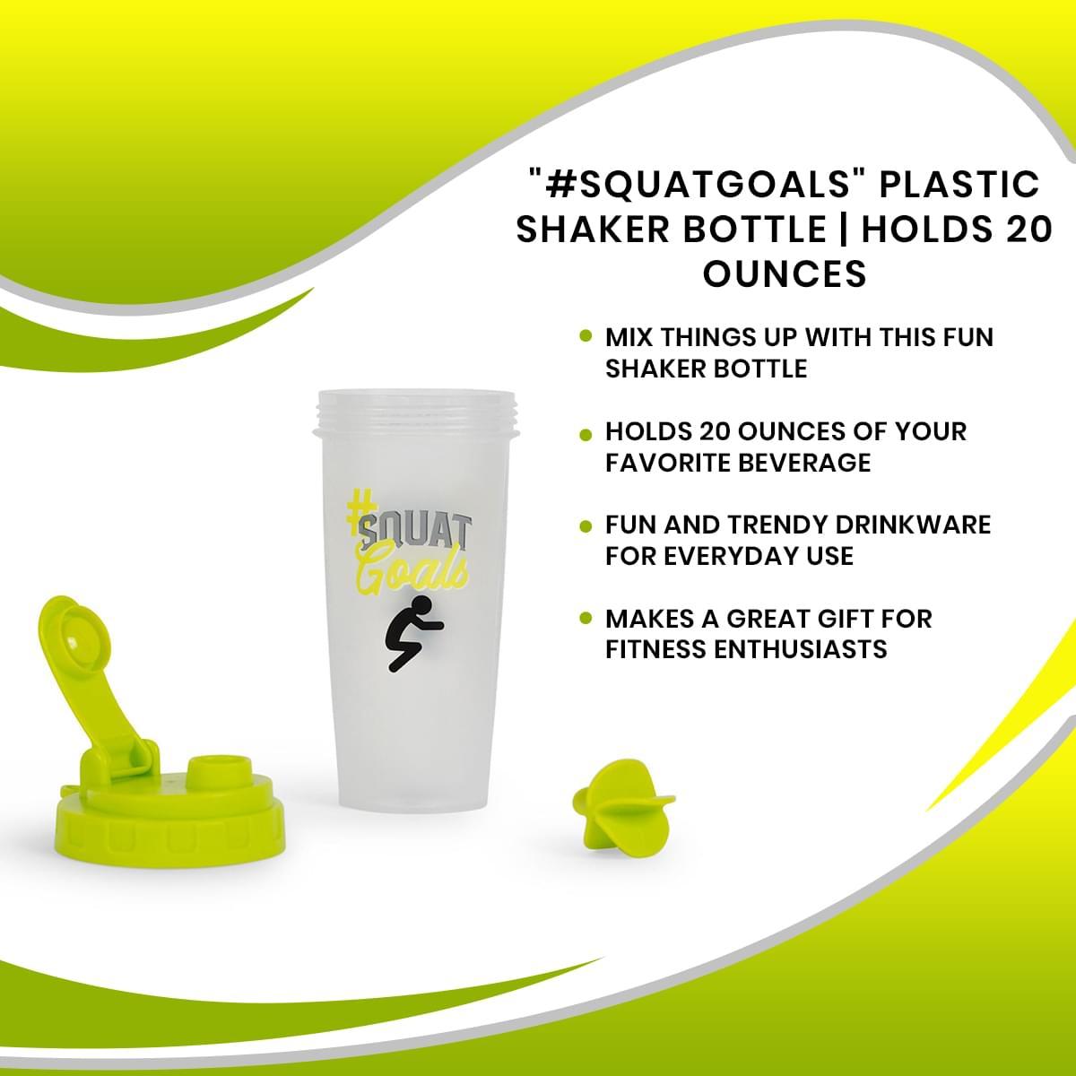 #SquatGoals Plastic Shaker Bottle picture