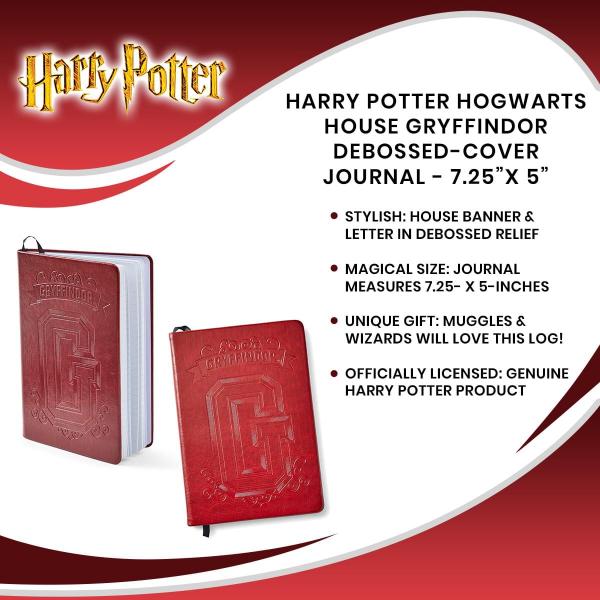 Harry Potter Gryffindor 7.25 x 5 Inch Debossed Cover Journal picture