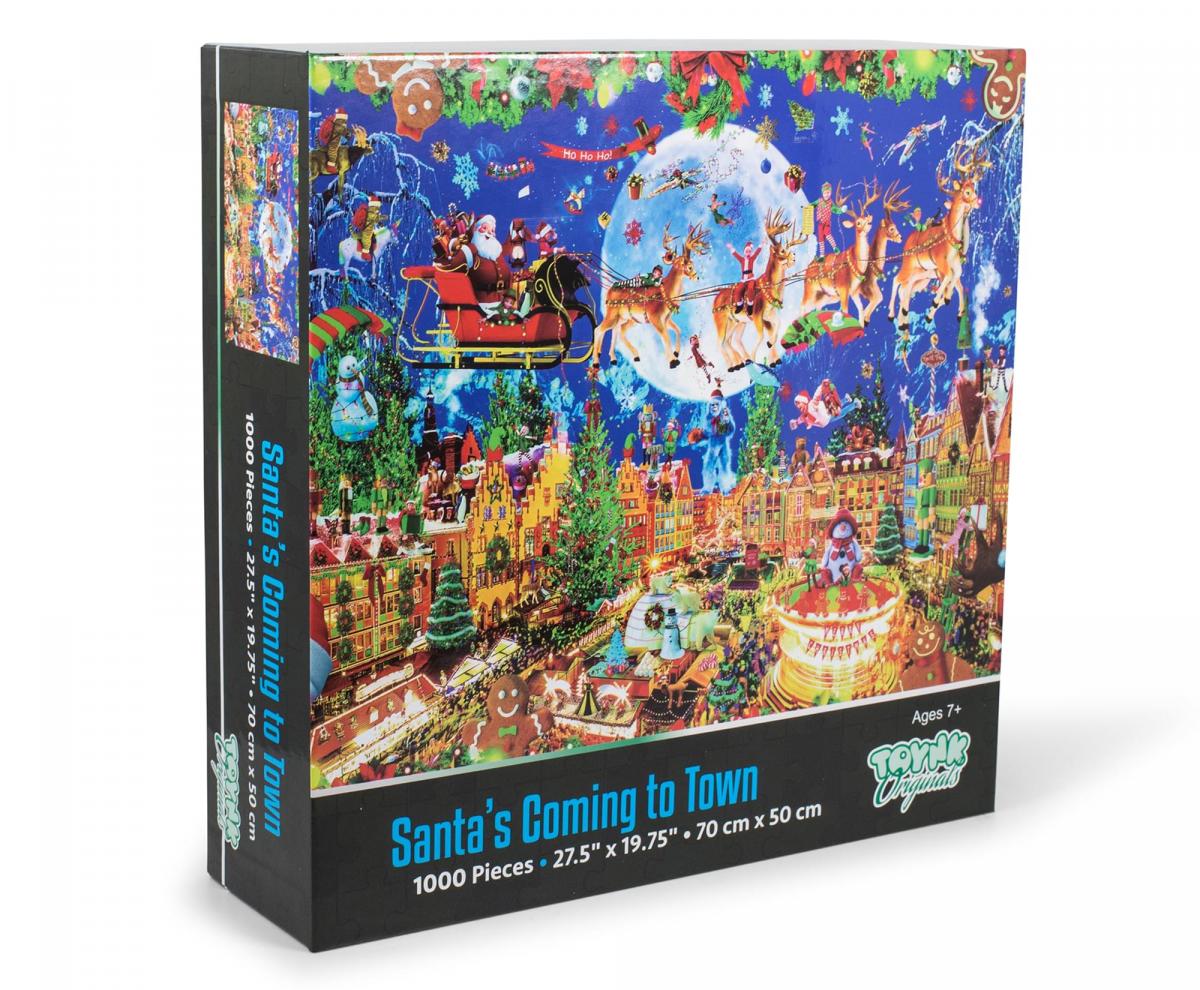 Santa's Coming to Town 1000 Piece Jigsaw Puzzle picture