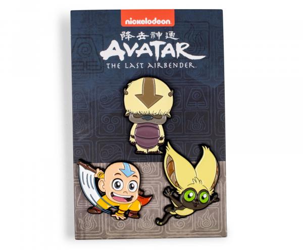 Avatar Last Airbender Chibi Characters Pin 3-Pack picture