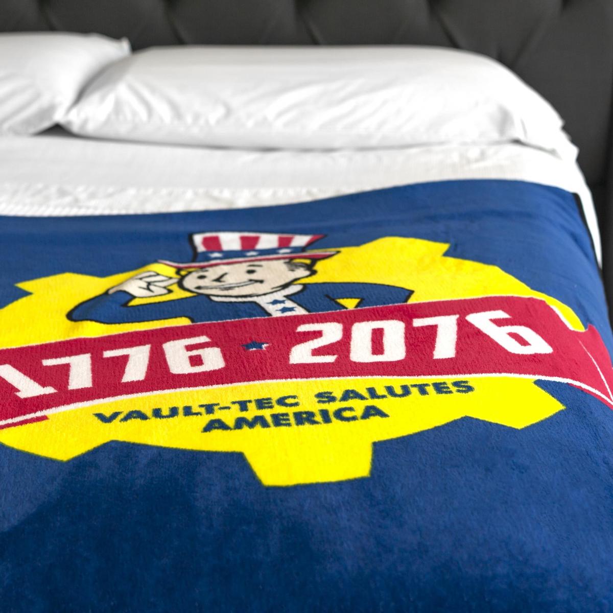 Fallout Vault-Tec Salutes America 45"x60" Fleece Blanket picture