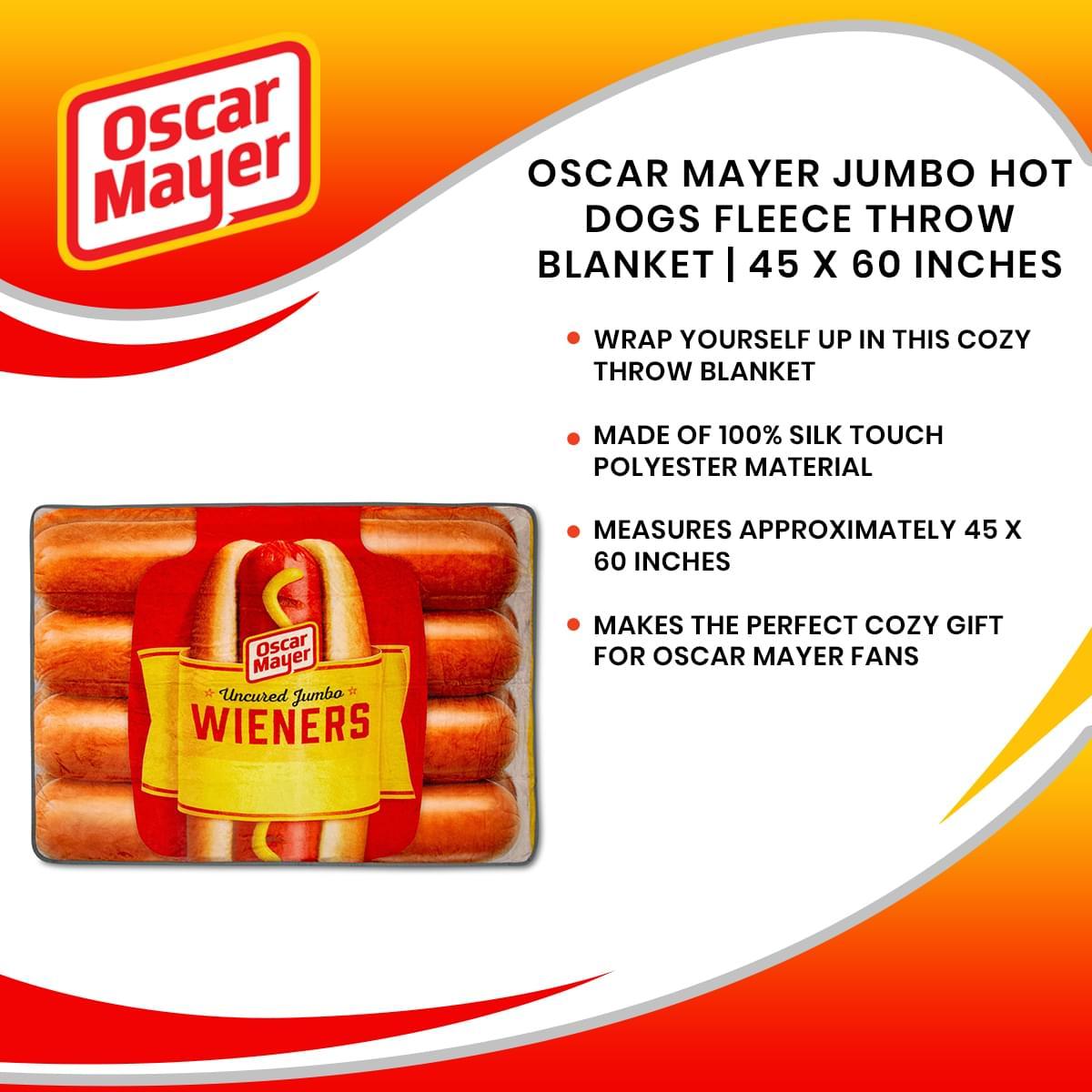 Oscar Mayer Hot Dogs Fleece Throw Blanket picture