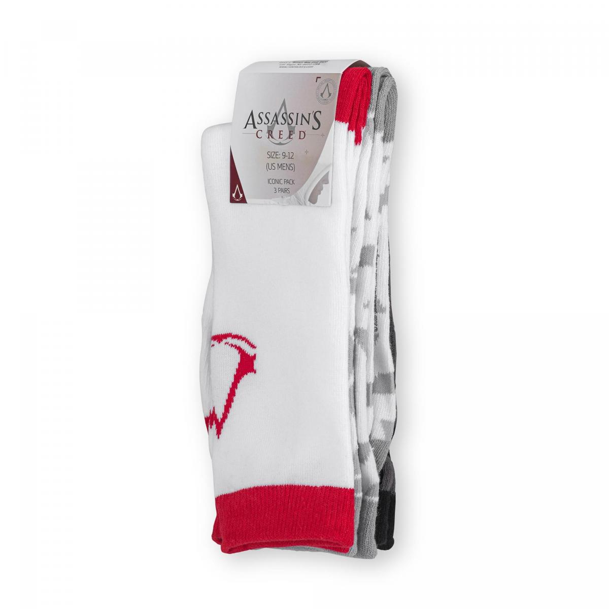 Assassins Creed Icons Mens Crew Sock Bundle | 3 Pairs picture
