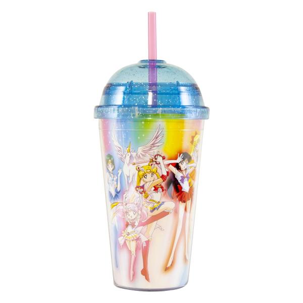Sailor Moon 16oz. Carnival Cup w/ Glitter Dome Lid